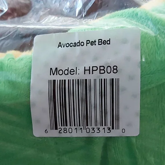 Hey Paws Avocado Dog Cat Bed With Soft Removable Pillow for Small Pets - Picture 7 of 7